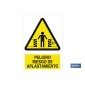 riesgo de aplastamiento. El diseño de la señal puede variar, pero en ningún caso se variará el significado de la misma.