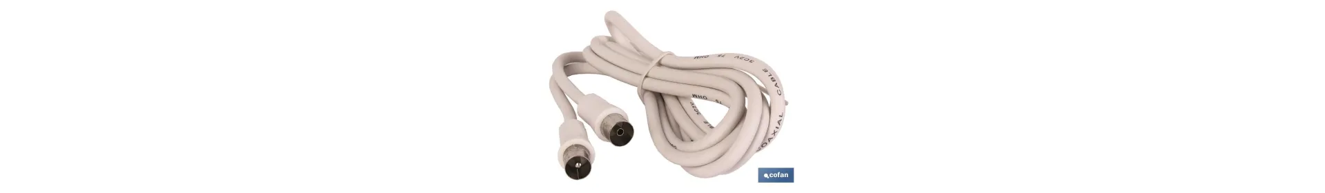 Prolongador de antena | Con conectores Macho y Hembra | Longitud del cable de 1,5 metros
