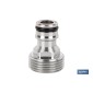 Adaptador de latón de rosca macho | Diferentes medidas | Apto para manguera | Ideal para jardinería