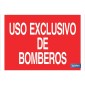 Uso exclusivo Bomberos. El diseño de la señal puede variar, pero en ningún caso se variará el significado de la misma.