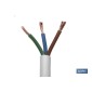 Rollo Cable Eléctrico de 100 m | PVC H05VV-F | Sección 3 x 1,5 mm2 | Color Blanco