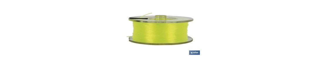 Hilo de Sedal Monofilamento de Nylon 100% Amarillo