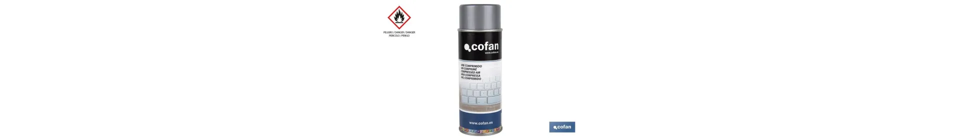 Aire comprimido en spray 400 ml | Limpieza en seco | Si el envase se invierte, el aire que expulsa sale congelado