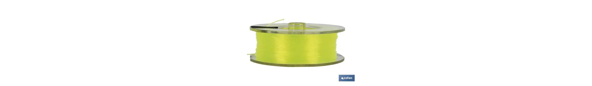 Hilo de Sedal Monofilamento de Nylon 100% Amarillo