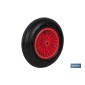 Rueda para carretilla de obra con rodamiento | Fabricada con llanta de ABS neumática | Para pesos de hasta 136 kg