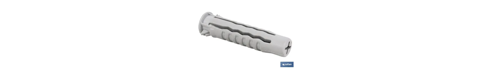 Taco de nylon calidad PA-6 | Medidas desde Ø 5 hasta Ø 12 mm | Para materiales macizos y perforados