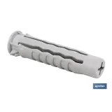 Taco de nylon calidad PA-6 | Medidas desde Ø 5 hasta Ø 12 mm | Para materiales macizos y perforados