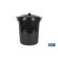 Cubo de Basura | Color Negro | Capacidad 21 L | Con Asas de Cierre Incorporadas | Cubo de Basura con Tapa