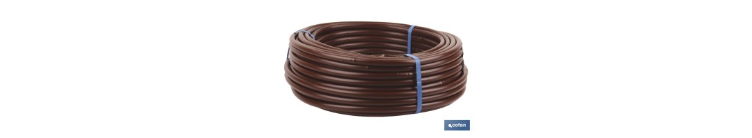 Tubo de riego por goteo con goteros | Material resistente a la intemperie | Ideal para jardinería y agricultura
