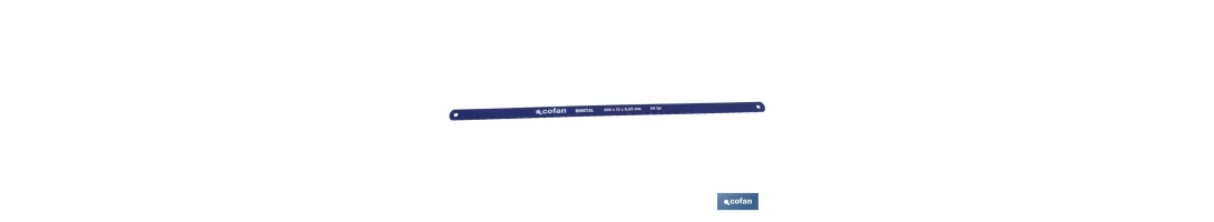 Hojas de sierra bimetálicas de 24TPI |  Resistente al desgaste | Medida: 300 x 13 x 0,65 mm