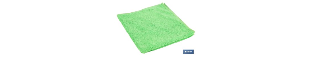 Bayeta Microtex | Medidas 40 x 40 cm | Color Verde | Reutilizable | Bayeta muy Absorbente