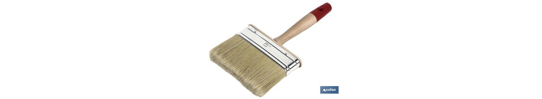 Paletina canaria de cerda natural | Calidad profesional en trabajos de pintura | Suavidad y finura del acabado final