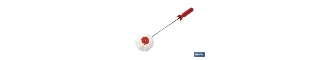 Rodillo esquinero con mango largo | Rodillo especial para pintar rincones y esquinas | Acabado profesional