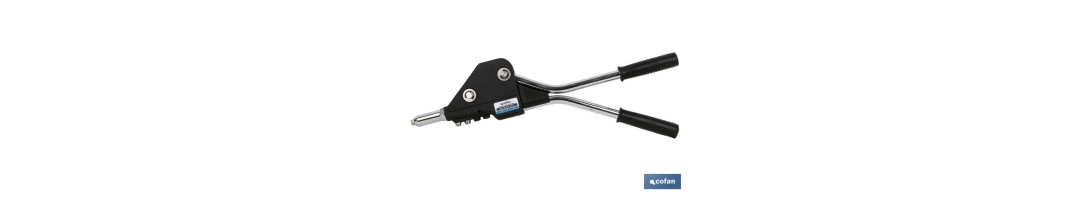 Remachadora industrial profesional para remaches desde 3,0 - 6,4 mm | Sistema de ahorro de energía | Engranaje integrado