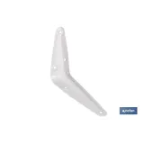 Palomilla de acero con nervio en color blanco | Escuadra de soporte resistente | Diferentes medidas
