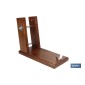 Soporte jamonero de madera con husillo de acero | Modelo Teruel | Medidas 40.5 x 20.5 x 12.6 cm | Peso 2,89 kg