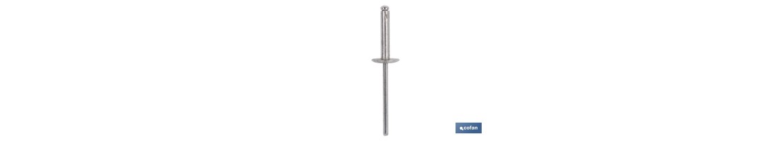 Remaches Aluminio Estándar Cabeza Ancha