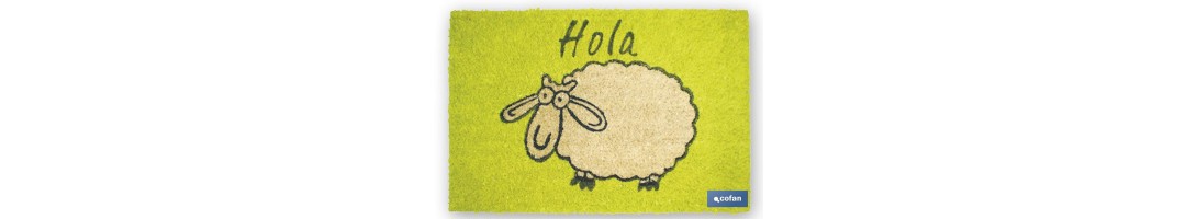 Felpudo Interior | Fabricado en Fibra de Coco y Poliéster | Medidas 40 x 60 x 1.50 cm