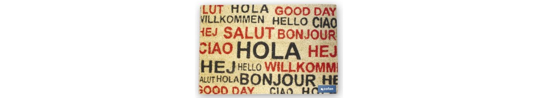 Felpudo Interior | Fabricado en Fibra de Coco y Poliéster | Medidas 40 x 60 x 1.50 cm