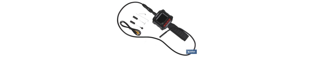 Cámara de inspección con TFT-LCD en color | Medida pantalla de 2,31 TFT LCD | Longitud de cable: 98 cm