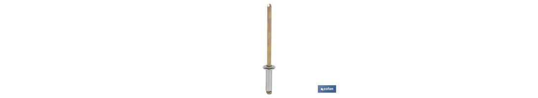 Remaches Todo Acero Cabeza Alomada