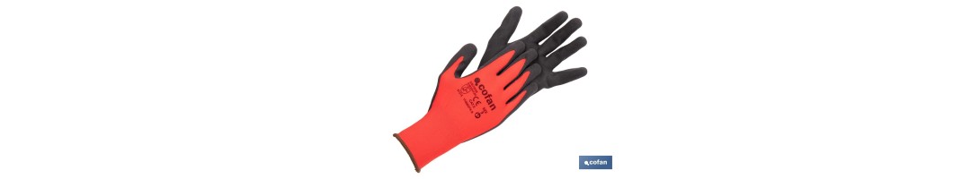 Guantes impregnados de nitrilo modelo Sandy Coating | Ideal para automoción, construcción y manipulación de aceites