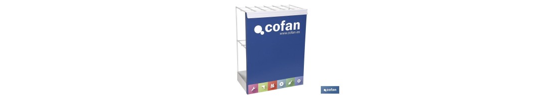 Expositor para varillas roscadas