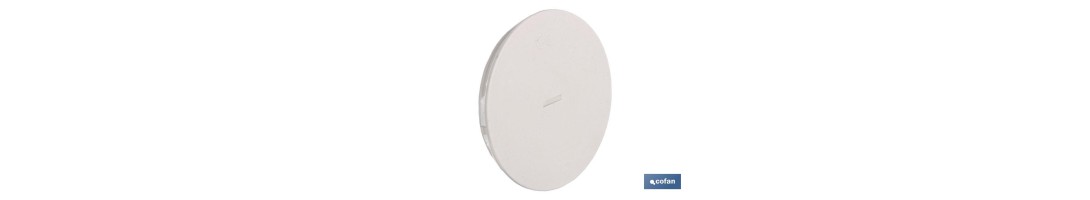 Tapa roscada | Apta para caja de empotrar de tubo ø 25 mm | Medidas 80 x 32 mm