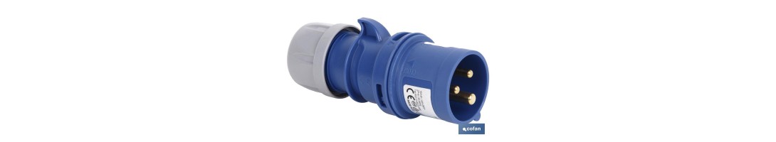 Clavija industrial móvil | Grado de protección IP 44 | Embornamiento con tornillos