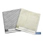 Pack de 2 paños de cocina | Medida 50 x 50 cm | Color Blanco con rayas | Modelo Verdejo