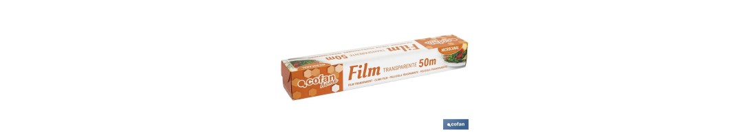 Film Transparente Doméstico | Estuche con sierra de corte | Especial para usar en cocina