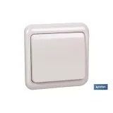 Conmutador de cruzamiento de empotrar | Modelo Pacific | 10 A - 250 V |Color blanco