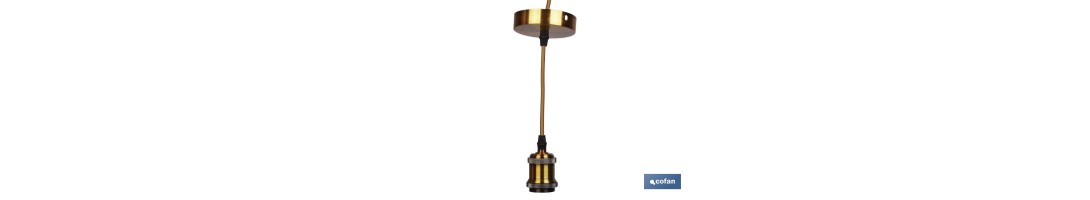 Cable para Lámpara Deco Oro