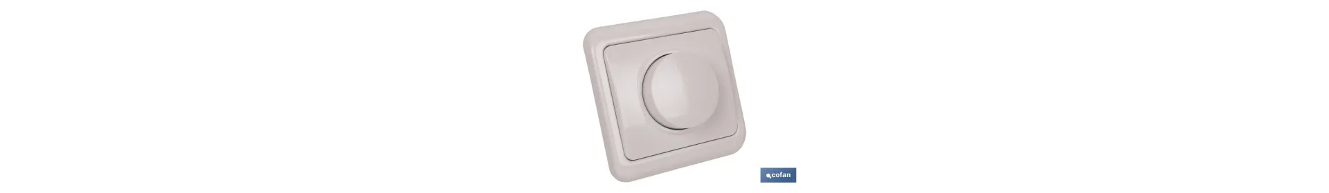 Regulador de luz de empotrar | Modelo Pacific | 16 A - 250 V - 500 W | Color blanco