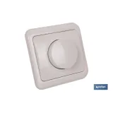 Regulador de luz de empotrar | Modelo Pacific | 16 A - 250 V - 500 W | Color blanco