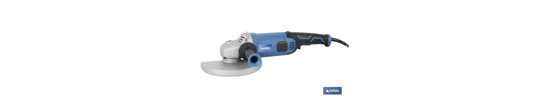 Amoladora angular de 2400W | Amoladora angular Ø230MM de arranque progresivo