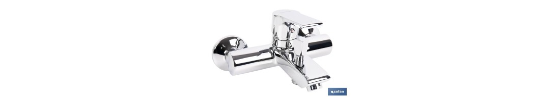 Grifo para Bañera Monomando | Modelo Ross | Fabricado en Latón | Medidas 13 x 11 x 18 x 3 cm