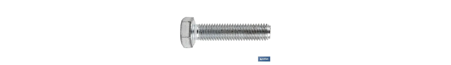 Tornillo Hexagonal Din 933 | Rosca total | Calidad 10.9 Zincado | Metrica desde la 6 hasta la 20