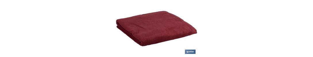 Toalla de baño Modelo París | Color Burdeos | 100% algodón | Gramaje 580 g/m² | Medidas 100 x 150 cm