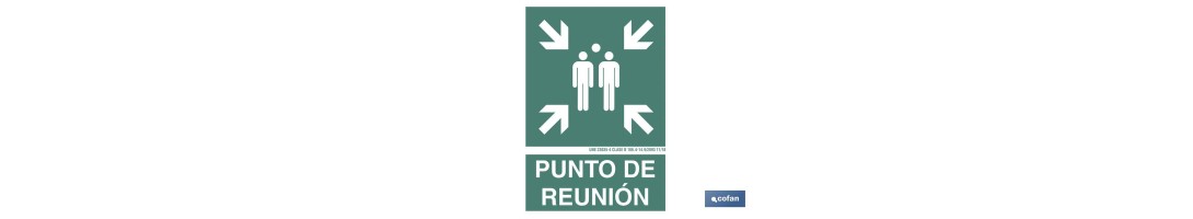 Punto de reunión Pictograma + Texto