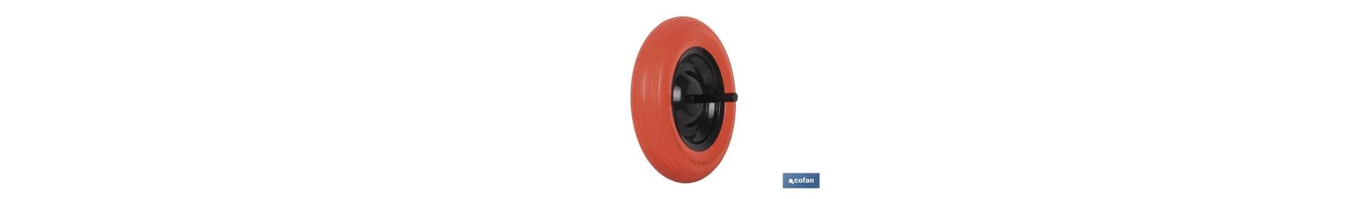 Rueda impinchable de obra | Con varillas Ø 20 mm | Para pesos de 120 kg