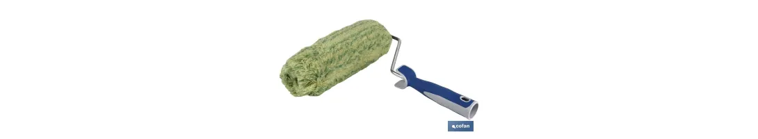 Rodillo de Hilo para Cantoneado | Paredes Rugosas | Uso Profesional | Longitud 22 cm | Diámetro ø60 mm