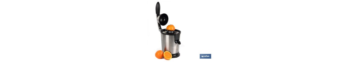 Exprimidor Eléctrico | Modelo Ribadeo | Potencia 160W | Apto para Lavavajillas | Fabricado en Acero Inoxidable