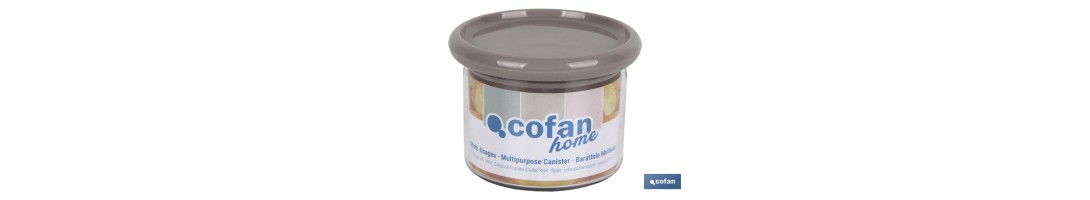 Bote Multiusos Modelo Albahaca | Fabricado en Poliestireno y Polipropileno | Tarros de Almacenamiento de Cocina