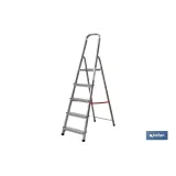 Escalera de aluminio doméstica desde 2 hasta 8 peldaños | Alturas desde 0,41 hasta 2,41 metros | Normativa EN 131