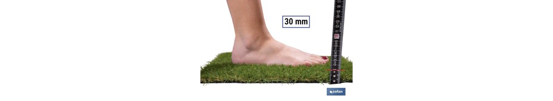 Césped Artificial de 30 mm para terraza y jardín | Modelo acolchado, confortable y resistente | Ideal para exteriores y piscina
