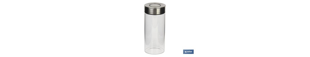Frasco de vidrio borosilicato | Capacidad desde 550 ml hasta 1900 ml | Apto para uso alimentario
