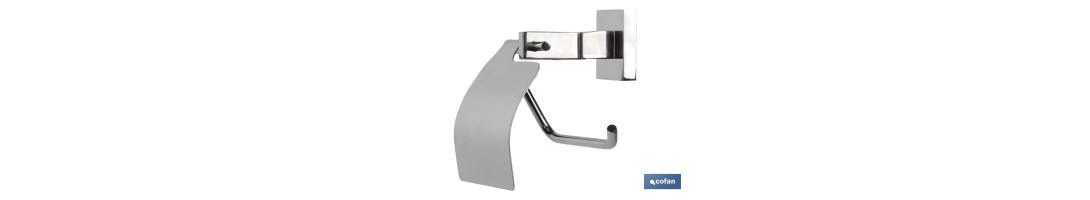 Portarrollos de papel higiénico | Acero inoxidable 304 Brillo | Medida: 14,4 x 15,4 cm