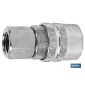 Enchufe rápido rosca hembra 1/2 | Acoplador Hembra con rosca hembra BSP 1/2 para instalaciones neumáticas