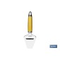 Paleta Corta Quesos Modelo Sena | Fabricado en Acero Inox con Mango ABS | Color Amarillo | Medida 22 cm